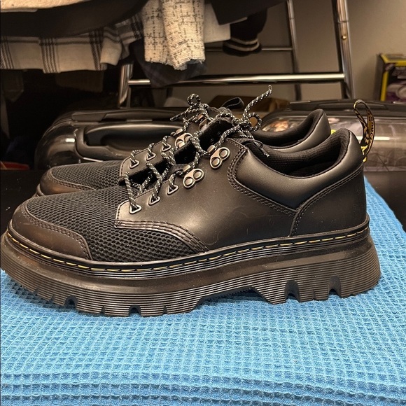 Dr. Martens Black Leather and Mesh Derbys main image 6